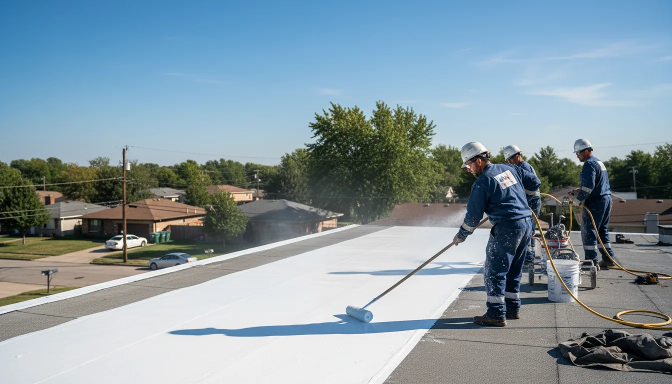 Commercial roof coating in Hitchita, OK near me